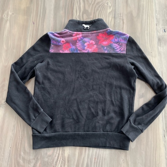 PINK by Victoria’s Secret 1/4 Zip pullover Sweatshirt size: small - Picture 2 of 5